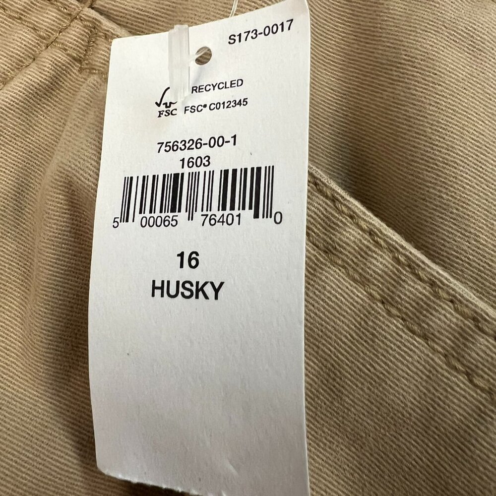 NWT Gap Boys 16 Husky Uniform Lived-In Khakis - Picture 4 of 5